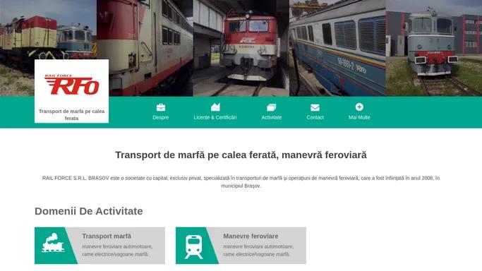 Transport de marfa pe calea ferata - Rail Force SRL