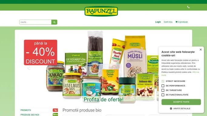 Rapunzel magazin cu produse bio, livrare din stoc