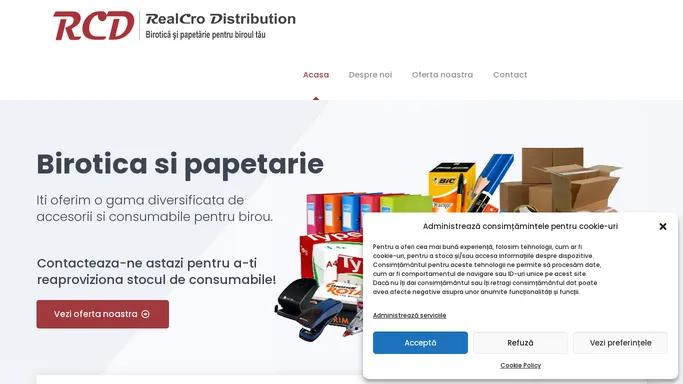 RealCro Distribution – Birotica si papetarie pentru biroul tau – Birotica si papetarie Brasov