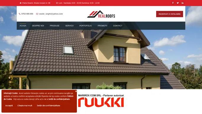 RealRoofs - Tigla Metalica Ruukki, Acoperisuri Tabla, Neamt