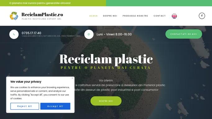 Home - PLASTIC RECYCLING EXPORT