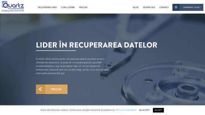 Recuperare date in service strict specializat - QUARTZ Data Recovery