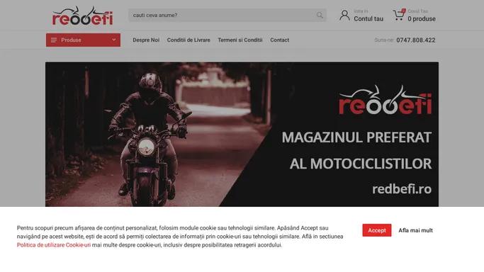 Magazin online de echipamente moto din Bucuresti 🏍️ redbefi.ro