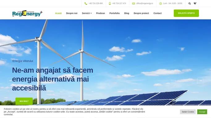 Panouri fotovoltaice Bacau - REGENERGY SRL