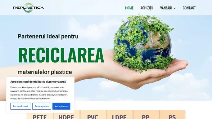 Replastica HDPE SRL – Reciclare materiale plastice PE, PP, PET, PS, PVC