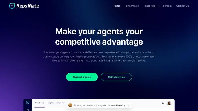 Homepage - RepsMate - make interactions count