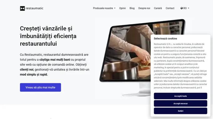 Sistem de comanda online pentru restaurante | Restaumatic