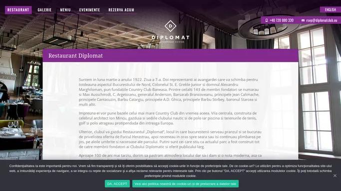 Restaurant Diplomat – Restaurantul Diplomatilor Luxury Club