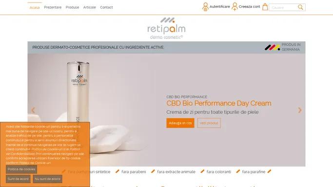 Eficacitate maxima. Compatibilitate optima. | Produse dermato-cosmetice profesionale cu ingrediente active, Retipalm