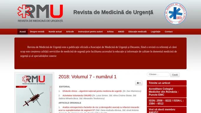 Revista de Medicina de Urgenta