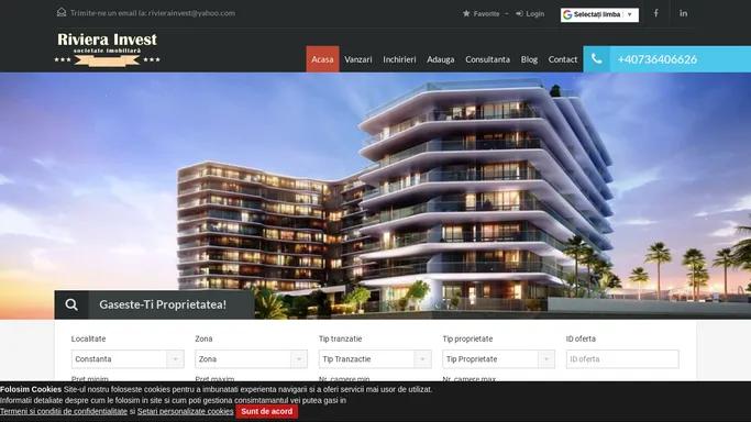 Agentii imobiliare Constanta - Riviera Invest