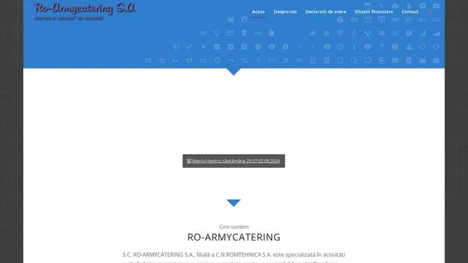 SC ROARMYCATERING SA – SC ROARMYCATERING SA