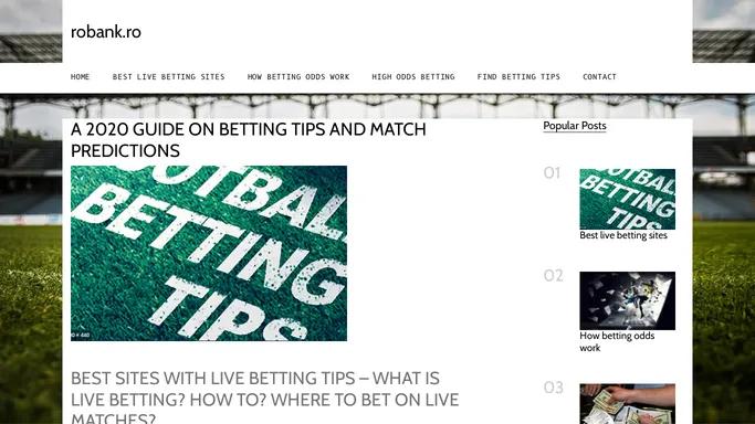 What Are Betting Tips Websites And How They Work