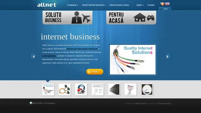 AllNet - Internet business prin fibra optica si transport dark fiber in Bucuresti