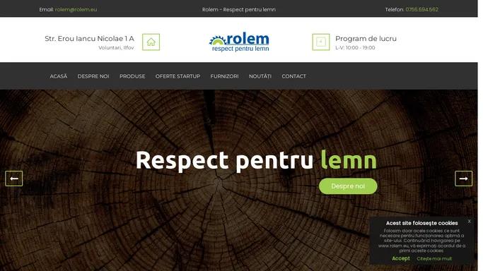 Rolem - Respect pentru lemn