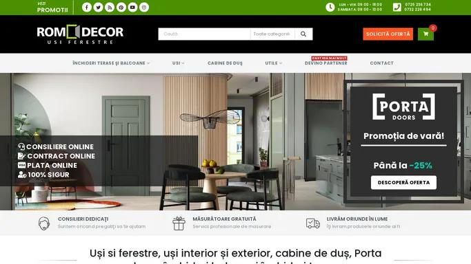 Usi si ferestre, Inchidere balcon si terasa, Usi Porta