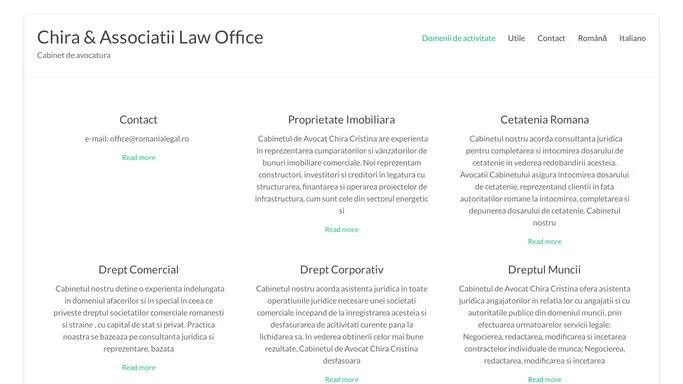 Chira & Associatii Law Office – Cabinet de avocatura