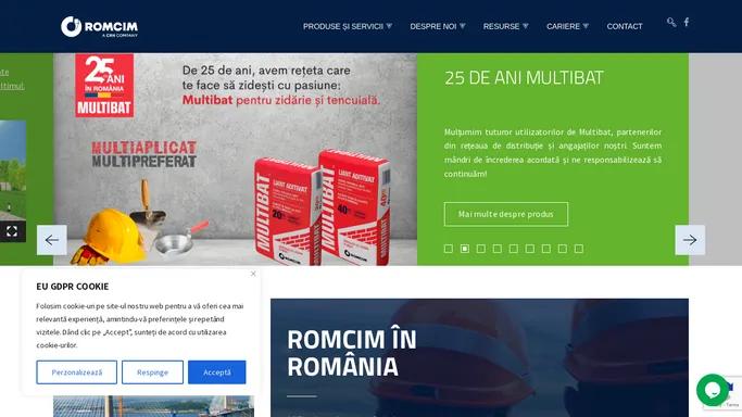 Homepage - ROMCIM Romania