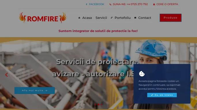 Servicii profesionale integrate de protectie la foc