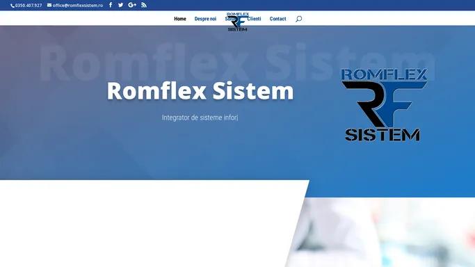 Romflex Sistem | Integrator de sisteme informatice complexe