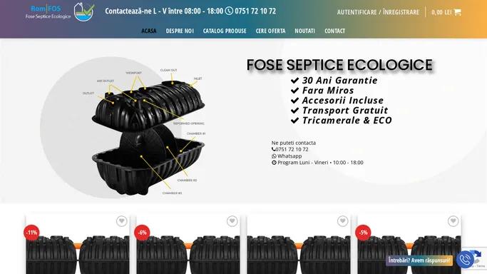 RomFos.RO - Fose septice ecologice | Montaj fose septice