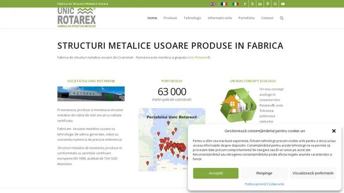 Case pe structura metalica si hale metalice zincate