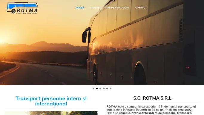 Transport persoane national si international | ROTMA SRL