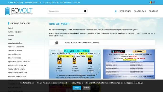 ROVOLT | Baterii, radiouri si alte electronice