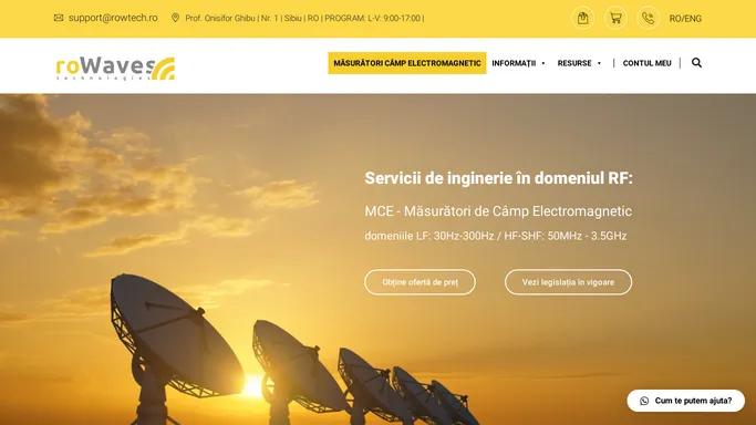 Masuratori Camp Electromagnetic - Servicii Inginerie in domeniul RF