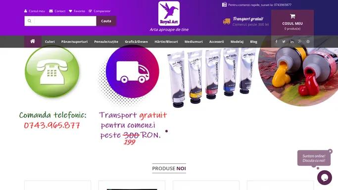 - RoyalArt.ro - Materiale pentru pictura si grafica