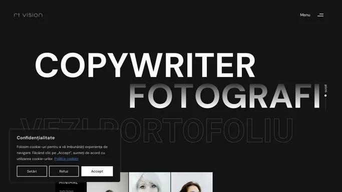 Web Design si Copywriting pentru fotografi