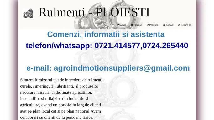 Rulmenti | Agroind Motion Suppliers | Ploiesti