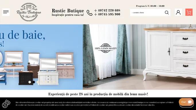 Rustic Butique – Magazin Mobilier Online – Mobila din 100% lemn masiv