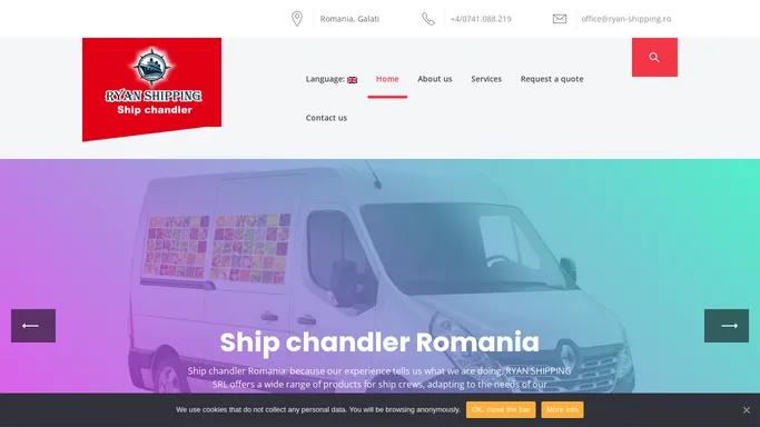 Ship supply Romania: Galati, Braila, Tulcea, Constanta