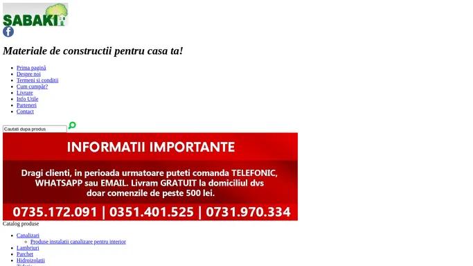 Sabaki - depozit de materiale de constructii in Craiova