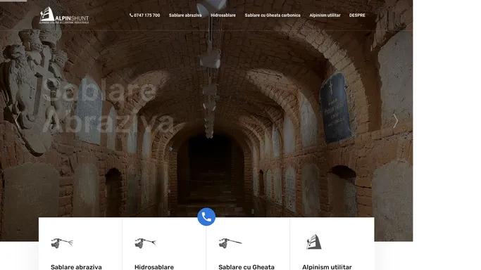 Sablare cu nisip, hidrosablare, curatare cu gheata carbonica - Sablare