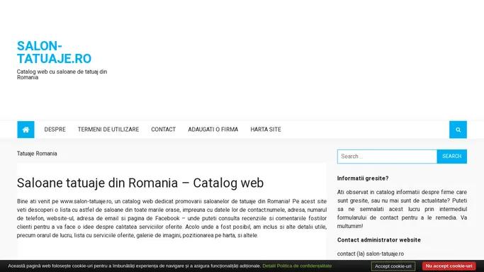 Catalog web cu saloane de tatuaje din Romania | Salon-tatuaje.ro