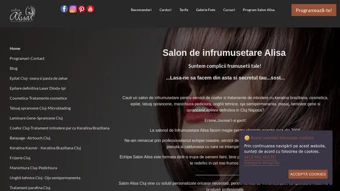 Salon de infrumusetare in Cluj | Coafor, Epilat,Cosmetica, Tatuaj sprancene | Salon Alisa