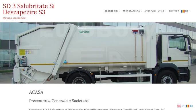 SD 3 Salubritate si Deszapezire S3 – SECTORUL 3 cei mai buni !