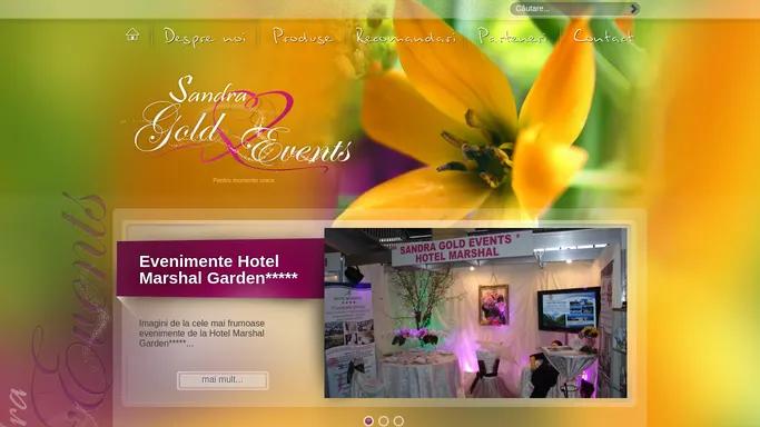 Sandra Gold Events .: Agentie de creatie si organizari evenimente