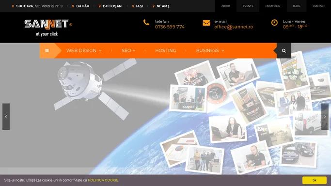 SANNET® Creare site-uri & Magazine online, Agentie SEO All-inclusive Suceava
