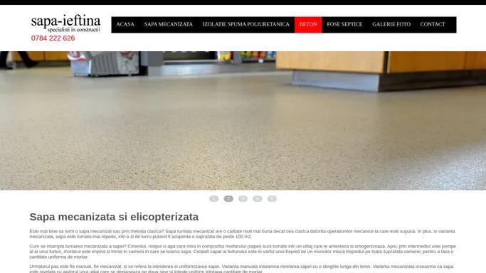 Sapa Mecanizata si Elicopterizata, Beton Amprentat, Fose septice