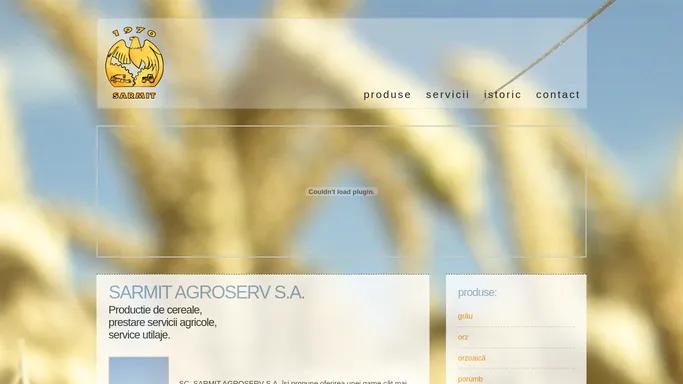 SARMIT AGROSERV: productie de cereale, servicii agricole, service utilaje agricole.