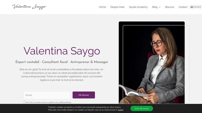 Valentina Saygo: Expert contabil, Consultant fiscal, Antreprenor, Manager