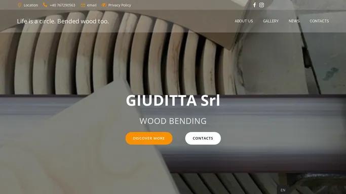 Life is a circle. Bended wood too. – Un nuovo sito targato WordPress