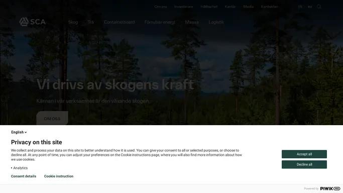 SCA - Vi drivs av skogens kraft