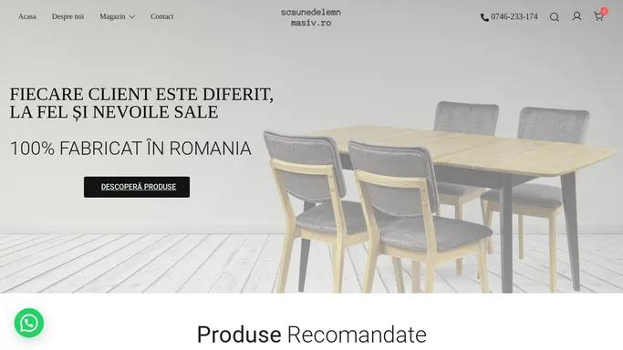 Scaune si Mese din Lemn | Magazin online - Direct din Fabrica