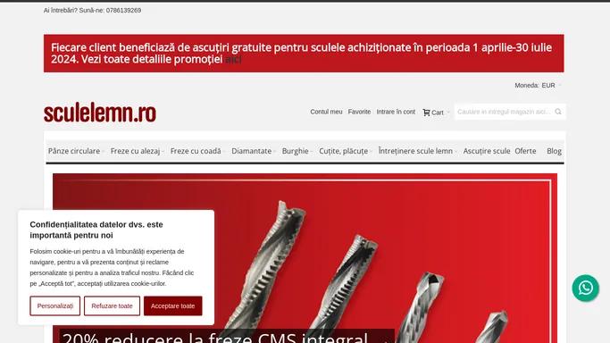 Scule prelucrare lemn, Freze, Panze Circulare | sculelemn