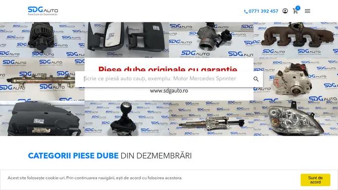 Piese Dube din Dezmembrari online pentru autoutilitara ta - SDG Auto