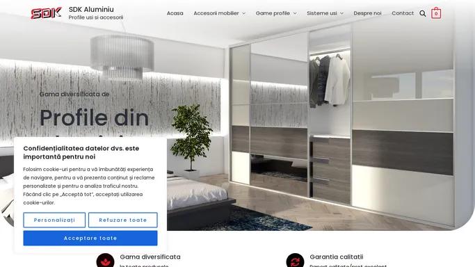 SDK Aluminiu – Profile usi si accesorii